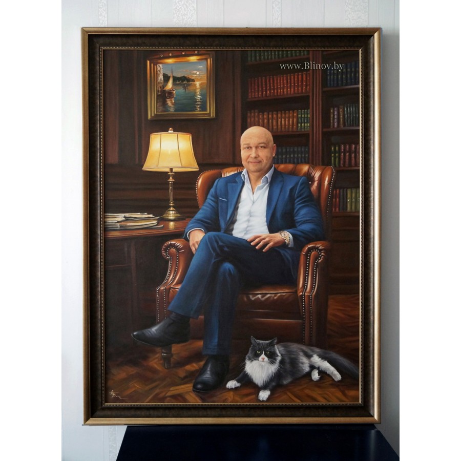 Мужской портрет маслом 203